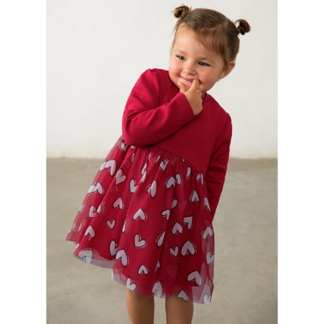 〈mayoral〉 Baby Tulle Dress(Red) ※BABY