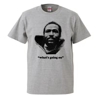 【Marvin Gaye/What's Going On】5.6オンス Tシャツ/GY/ST-953