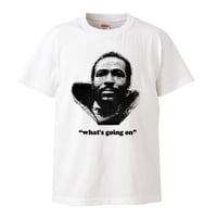 【Marvin Gaye/What's Going On】5.6オンス Tシャツ/WH/ST-953