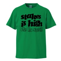 【デ・ラ・ソウル/stakes is high】5.6オンス Tシャツ/GR/ST-954