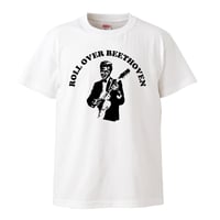 【Roll Over Beethoven/チャック・ベリー】5.6オンス Tシャツ/WH/ST-966