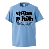 【デ・ラ・ソウル/stakes is high】5.6オンス Tシャツ/SAX/ST-954