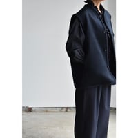 TOUJOURS / BEAVER FINISHED PURE CASHMERE DOUBLE CLOTH utility vest