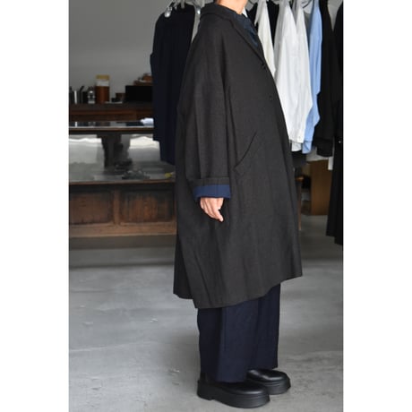 apuntob / herringbone cashmere coat