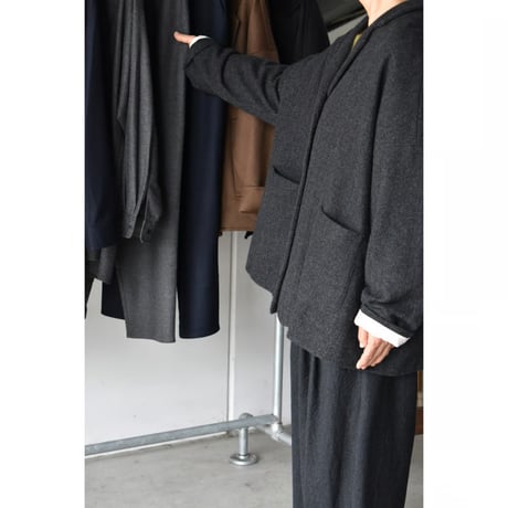 apuntob / herringbone cashmere jacket