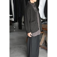TOUJOURS  / EXTRA FINE PURE CASHMERE KNIT RIB STITCH V -NECK CARDIGAN
