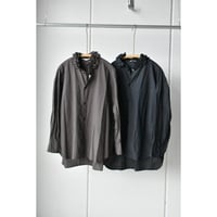 TOUJOURS  /  FINE YARN COTTON CLOTH NECK RUFFLE SHIRT