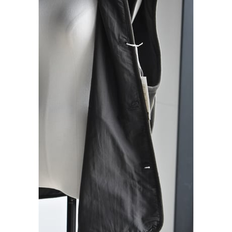 TOUJOURS / beaver  finished wool*cashmere cloth utility vest