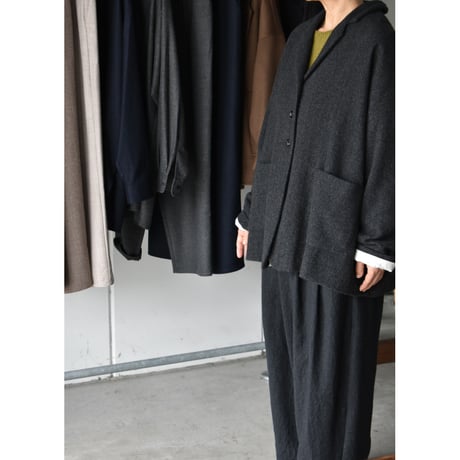 apuntob / herringbone cashmere jacket