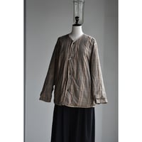GREN PLAID PL*SILK PAPER TAFTA CLOTH  reversible padded utility jacket