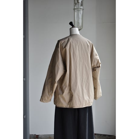 GREN PLAID PL*SILK PAPER TAFTA CLOTH  reversible padded utility jacket