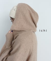 i c h i 260456 Knit Hoodie Cardigan / 2 COLORS