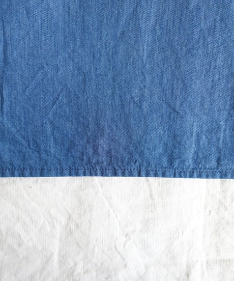 i c h i  260403 Denim 2way Frill Blouse / 2 COLORS