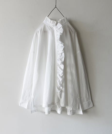 i c h i  260402 Cotton 2way Frill Shirt / 2 COLORS