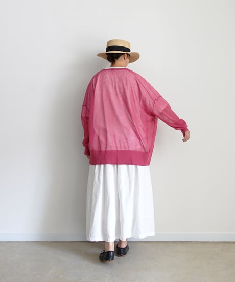 i c h i 260155 Sheer Knit Cardigan / 3 COLORS