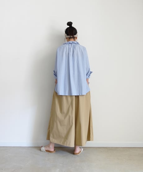 i c h i 260108 Cotton Broadcloth Wide Pants / 2 COLORS