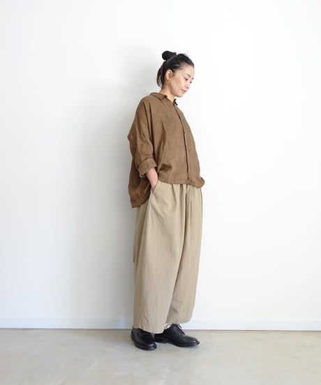 ichiAntiquités  1101120  Cotton Typewriter Relax Pants / 2 COLORS