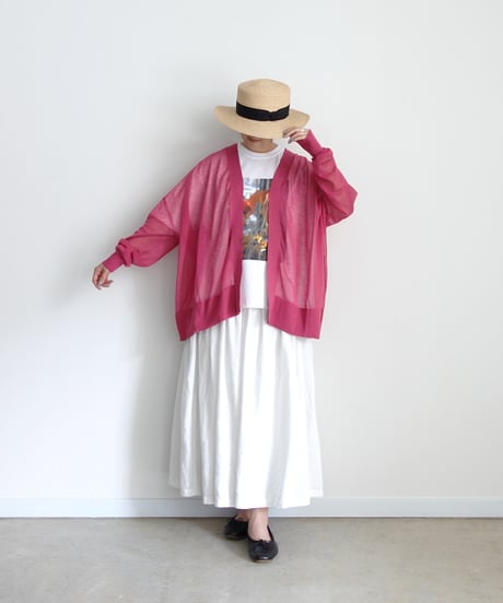 i c h i 260155 Sheer Knit Cardigan / 3 COLORS