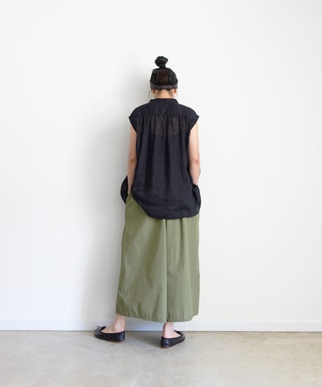 i c h i 260108 Cotton Broadcloth Wide Pants / 2 COLORS