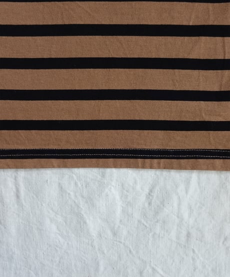 ichiAntiquités 1200344 Cotton Border Pullover / 2 COLORS