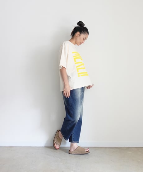 i c h i  241230 Denim Sarrouel Pants / B : DARK・2 SIZE