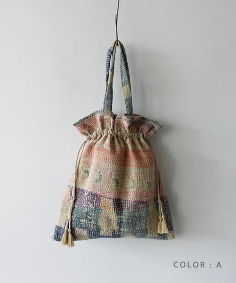 【ONLINE LIMITED】ichiAntiquités 1001138 Vintage Ralli Quilt Bag / 2 COLORS