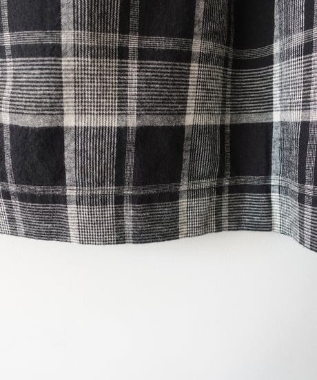 i c h i 260414 Cotton Linen Check Pants / C : GRAY CHECK