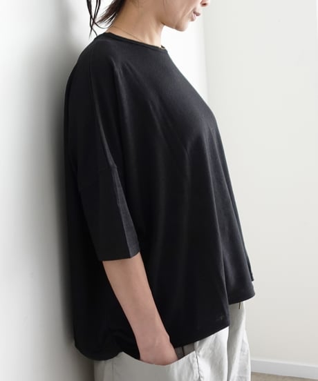 ichiAntiquités 1100956 Linen Loose T-shirt / 3 COLORS