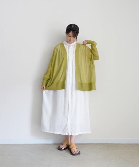 i c h i 260155 Sheer Knit Cardigan / 3 COLORS