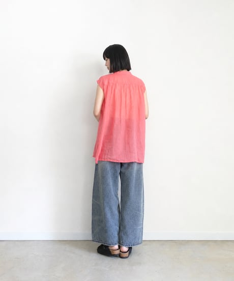 i c h i 251108 Linen Sleeveless Shirt / 4 COLORS