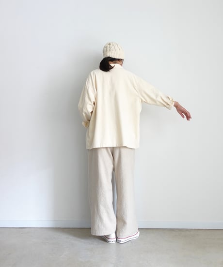 i c h i  250715 Pin Stripe Relax Pants / 2 COLORS