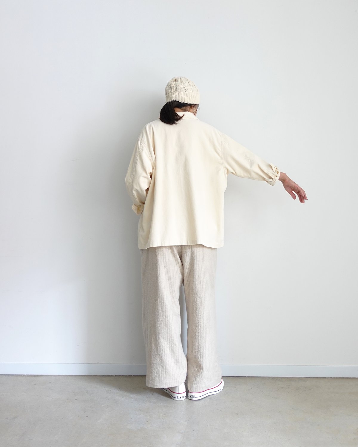i c h i 250715 Pin Stripe Relax Pants / 2 COLO