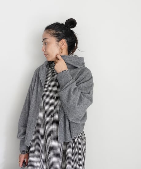 i c h i 260456 Knit Hoodie Cardigan / 2 COLORS