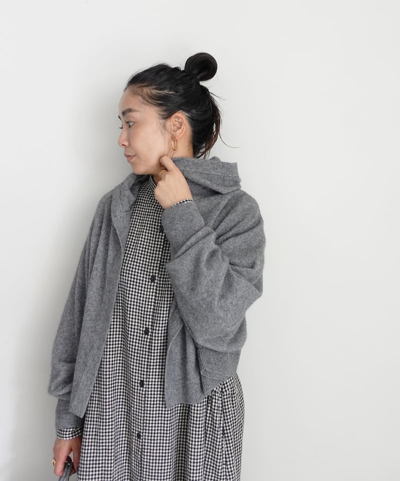 i c h i 260456 Knit Hoodie Cardigan / 2 COLORS