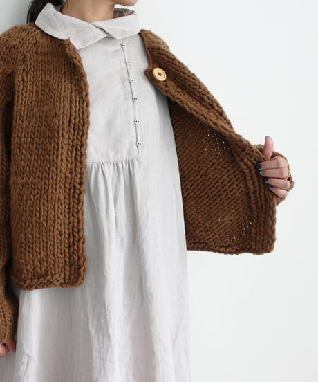 ichiAntiquités 1200350 PERU Hand Knit Cardigan / 3 COLORS