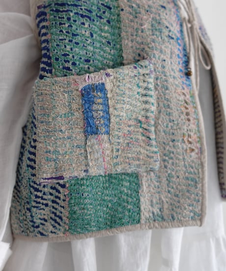 【ONLINE LIMITED】ichiAntiquités 1001136 Vintage Ralli Quilt Vest / 2 COLORS