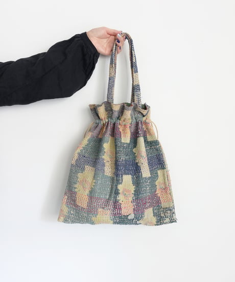 【ONLINE LIMITED】ichiAntiquités 1001138 Vintage Ralli Quilt Bag / 2 COLORS