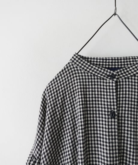 i c h i 260413 Cotton Linen Gingham Dress / A : GINGHAM