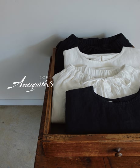 ichiAntiquités 1101122 Linen Relax Pants / 2 COLORS