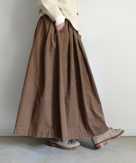 i c h i 260518 Cotton Corduroy Skirt / 4 COLORS
