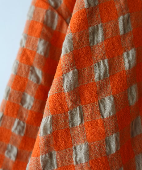 ichiAntiquités 1200318 Cotton Wool Gingham Check Jacket / 3 COLORS