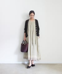 ichi Antiquités 1101134 KHADI Cotton Brise Dress / 2 COLORS