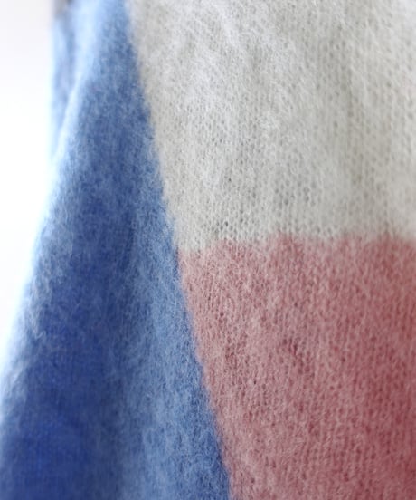 i c h i  260452 Color Panel Knit Pullover / 2 COLORS