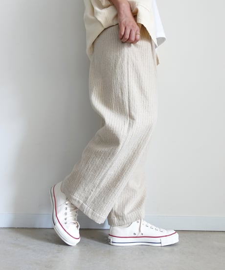 i c h i  250715 Pin Stripe Relax Pants / 2 COLORS