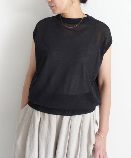 ichi Antiquités 1101154 WASHI Sleeveless Pullover / 3 COLORS