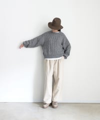 i c h i  250715 Pin Stripe Relax Pants / 2 COLORS