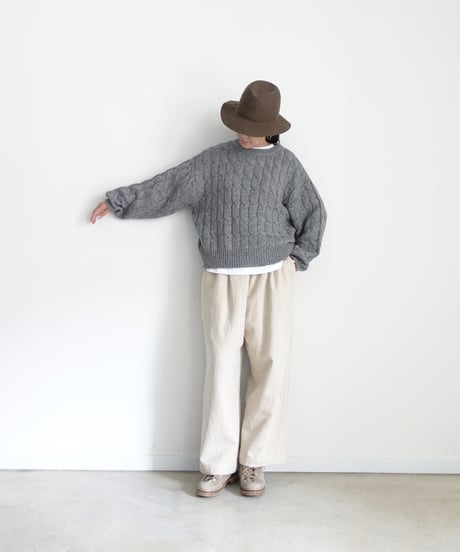 i c h i  250715 Pin Stripe Relax Pants / 2 COLORS