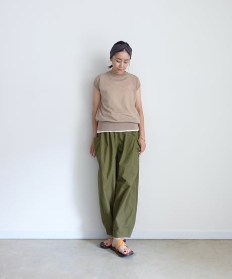 ichiAntiquités  1101132  Typewriter Cotton Relax Pants / 2 COLORS