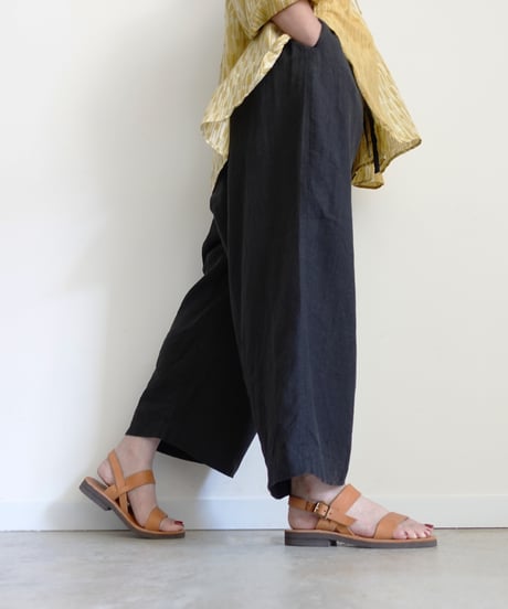 ichiAntiquités 1101122 Linen Relax Pants / 2 COLORS