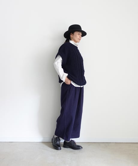 i c h i  250715 Pin Stripe Relax Pants / 2 COLORS